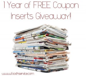 Coupon Inserts Giveaway