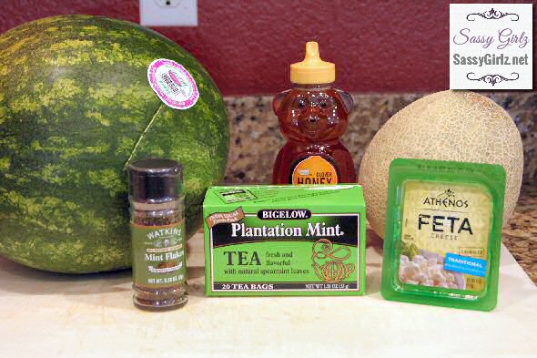 Summer Salad Watermelon Feta Mint Recipe