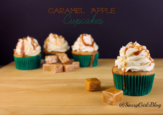 Caramel Apple Cupcakes | Sassy Girlz Blog | Fall Desserts