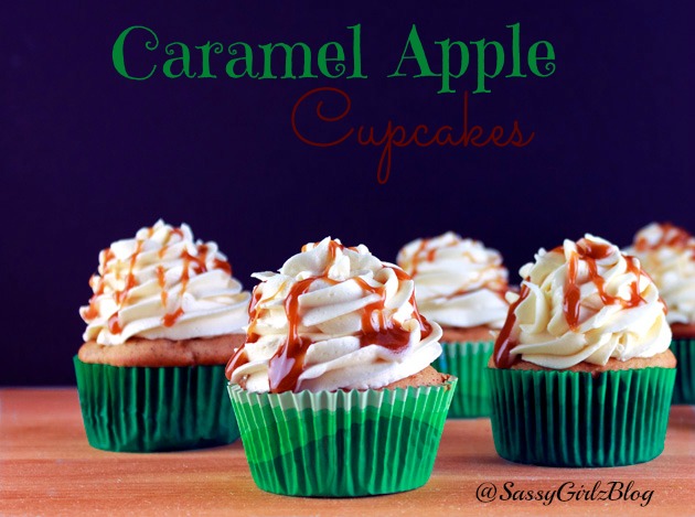 Halloween Party Ideas | Caramel Apple Cupcakes | Sassy Girlz Blog | Great Fall Desserts