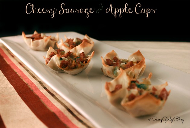 Cheesy Sausage and Sage Cups Party Food Appetizers | Sassy Girlz Blog