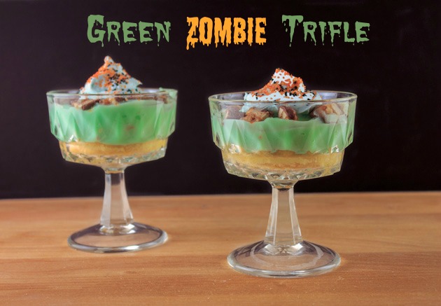 Halloween Party Ideas Green Zombie Trifle | Sassy Girlz Blog