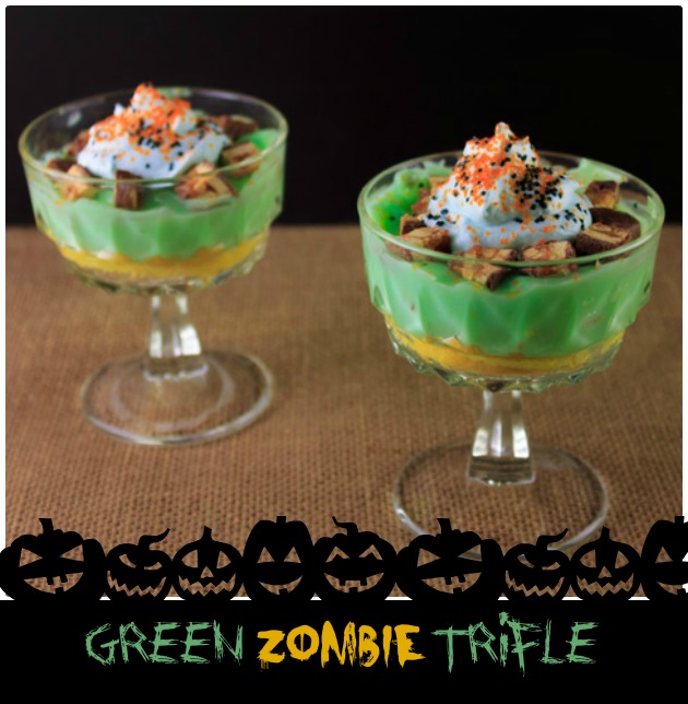 Party Ideas Green Zombie Trifle | Sassy Girlz Blog