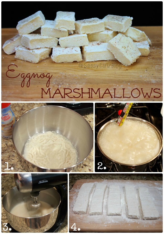 Eggnog Flavored Homemade Marshmallows | Sassy Girlz Blog