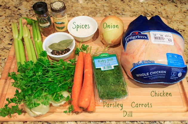 Homemade Chicken Soup Ingredients | Sassy Girlz Blog