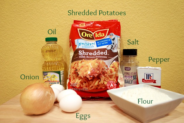 Hashbrown Potato Latkes Ingredients #shop