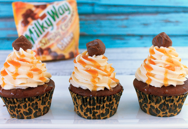 Milky Way Caramel & Chocolate Brownie Cupcakes | Sassy Girlz Blog