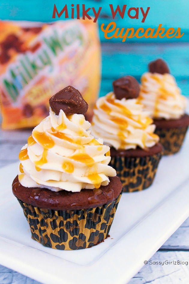 Milky Way Caramel and Chocolate Brownie Cupcakes | Sassy Girlz Blog