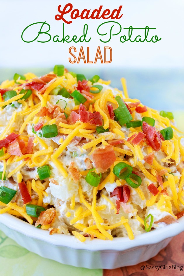 Loaded Baked Potato Salad | Sassy Girlz Blog