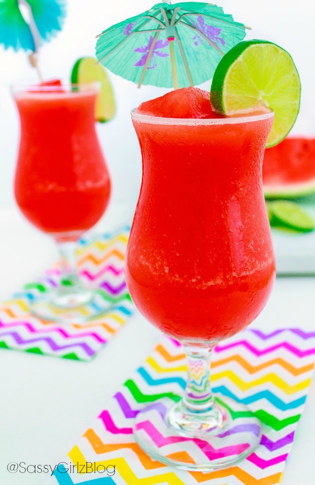Frozen Watermelon Margarita | Sassy Girlz Blog