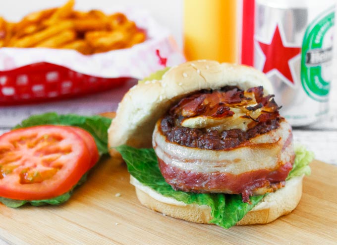 Bacon Wrapped Beer Can Burgers | Sassy Girlz Blog