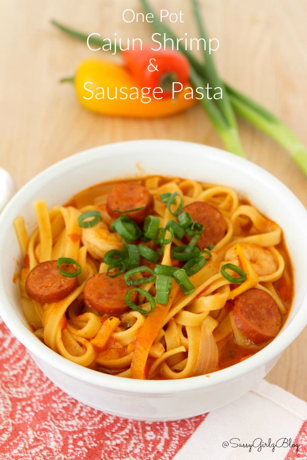 One Pot Cajun Shrimp and Sausage Pasta | Sassy Girlz Blog