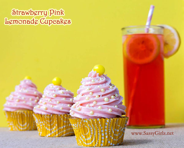 Strawberry Pink Lemonade Cupcakes Homemade Cupcake