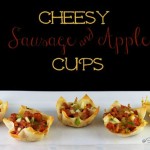 Tailgate Party Food Cheesy Sausage & Apple Cups