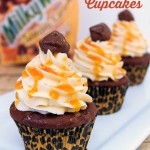 Milky Way Caramel & Chocolate Brownie Cupcakes