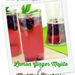 Lemon Ginger Mojito Recipe With Muddled Blueberry