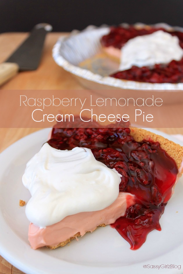 Raspberry Lemonade Cream Cheese Pie Recipe | Sassy Girlz Blog